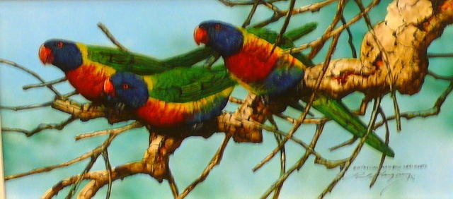 Paul Margocsy Lorikeets15 X 30cm